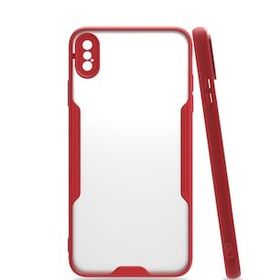 Bol Çeşit iPhone Xs Max Platin Kırmızı Silikon Kılıf