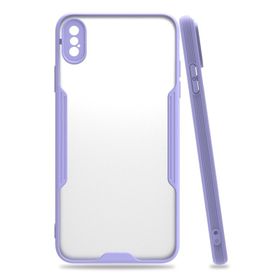 Bol Çeşit iPhone XS Max Platin Lila Silikon Kılıf