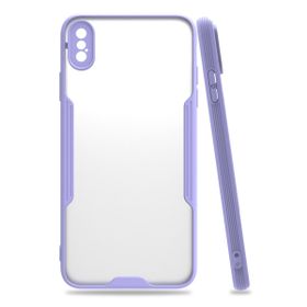 Bol Çeşit iPhone XS Max Platin Lila Silikon Kılıf