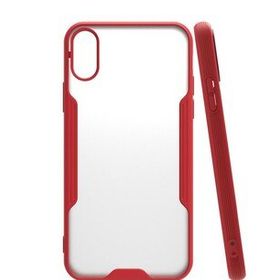 Bol Çeşit iPhone Xs Platin Kırmızı Silikon Kılıf