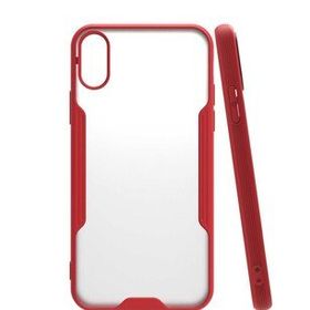 Bol Çeşit iPhone Xs Platin Kırmızı Silikon Kılıf