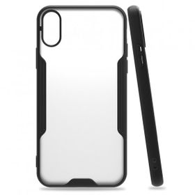 Bol Çeşit iPhone Xs Platin Siyah Silikon Kılıf