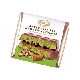 Bolçi 100 gr Fıstıklı Kadayıf Dolgulu Sütlü Dubai Çikolatası