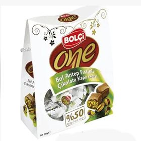 Bolçi 240 gr One Sütlü-Antep Fıstıklı Çikolata