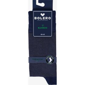 Bolero Premium Dikişsiz Yazlık Nokta Desenli Lacivert Bambu Erkek Çorap