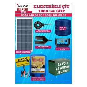 Bolsat Domuz ve Ayı için 1000 mt Elektrikli Çit Seti