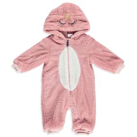 Bombili Pembe Kış Bebek Welsoft Patiksiz Bebek Tulum