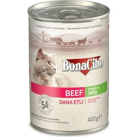 BonaCibo 400 gr Dana Etli Yaş Kedi Maması