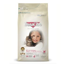 BonaCibo Kitten Tavuklu 5x1,5 kg Yavru Kedi Maması
