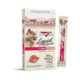 BonaCibo Kuzu Etli Atıştırmalık 6x15 gr Sıvı Ödül