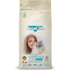 BonaCibo Somonlu Kısırlaştırılmış Yetişkin Kedi Maması