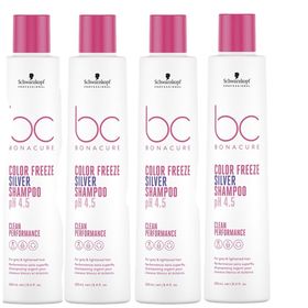 Bonacure Bc Clean Renk Koruyucu 4x250 ml Gümüş Şampuan
