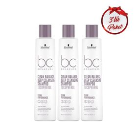 Bonacure Clean 3x250 ml Dengeleyici Derin Temizleme Şampuanı
