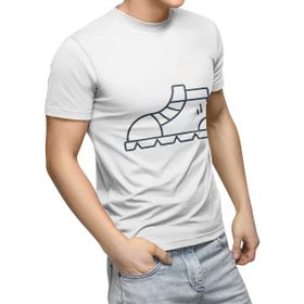 Bonamaison Dijital Baskılı Unisex Yetişkin Beyaz Tişört