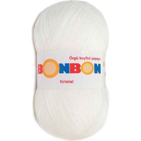 Bonbon 98200 Beyaz Kristal El Örgü Lif İpi
