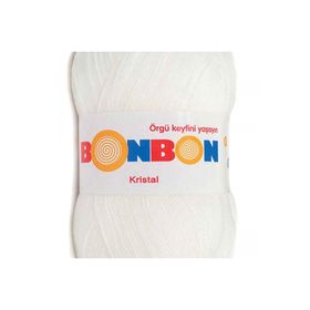 Bonbon 98200 Beyaz Kristal El Örgü Lif İpi