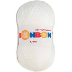 Bonbon 98200 Beyaz Kristal El Örgü Lif İpi