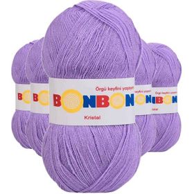 Bonbon 98205 Lila 5 Adet Kristal El Örgü Lif İpi