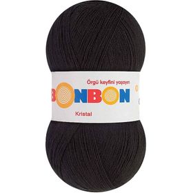 Bonbon 98206 Siyah Kristal Örgü Lif İpi