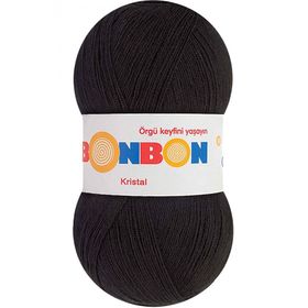 Bonbon 98206 Siyah Kristal Örgü Lif İpi