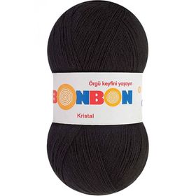 Bonbon 98206 Siyah Kristal Örgü Lif İpi