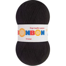 Bonbon 98206 Siyah Kristal Örgü Lif İpi