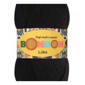 Bonbon 98206 Siyah Lüks Örgü Patik İpi