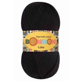 Bonbon 98206 Siyah Lüks Örgü Patik İpi
