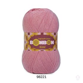 Bonbon 98221 Kristal Toz Pembe El Örgü İpi