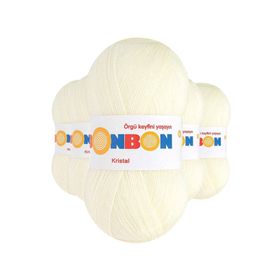 Bonbon 98223 Açık Krem 5 Adet Kristal El Örgü Lif İpi