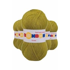 Bonbon 98229 Çimen Yeşili 5 Adet Kristal El Örgü Lif İpi