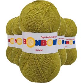 Bonbon 98229 Çimen Yeşili 5 Adet Kristal El Örgü Lif İpi