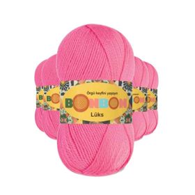 Bonbon 98230 Pembe 5 Adet Lüks Patik İpi Yünü