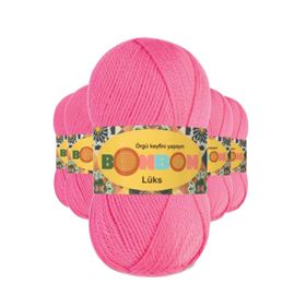 Bonbon 98230 Pembe 5 Adet Lüks Patik İpi Yünü