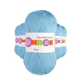 Bonbon 98231 Mavi 5 Adet Lüks Patik İpi Yünü