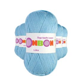 Bonbon 98231 Mavi 5 Adet Lüks Patik İpi Yünü
