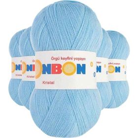 Bonbon 98231 Ufuk Mavisi 5 Adet Kristal El Örgü Lif İpi