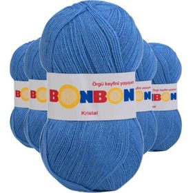 Bonbon 98236 Açık Mavi 5 Adet Kristal El Örgü Lif İpi