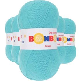 Bonbon 98238 Turkuaz 5 Adet Kristal El Örgü Lif İpi