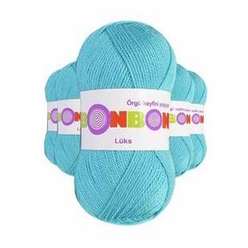 Bonbon 98238 Turkuaz 5 Adet Lüks Patik İpi Yünü