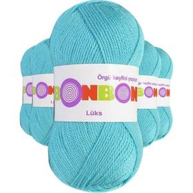 Bonbon 98238 Turkuaz 5 Adet Lüks Patik İpi Yünü