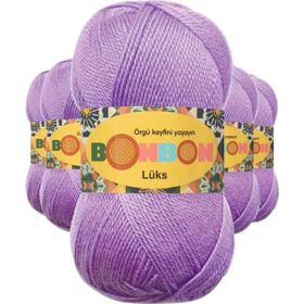 Bonbon 98275 Lila 5 Adet Lüks Patik İpi Yünü