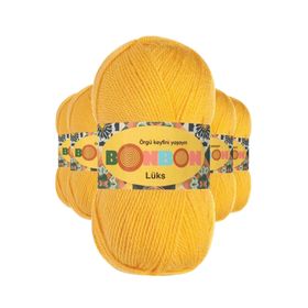 Bonbon 98289 Sarı 5 Adet Lüks Patik İpi Yünü
