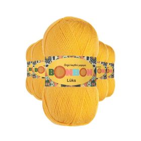 Bonbon 98289 Sarı 5 Adet Lüks Patik İpi Yünü