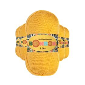 Bonbon 98289 Sarı 5 Adet Lüks Patik İpi Yünü