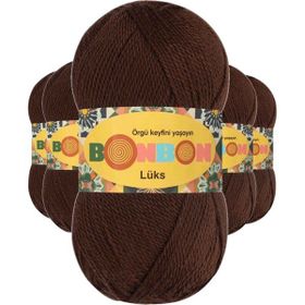Bonbon 98297 Kahve 5 Adet Lüks Patik İpi Yünü