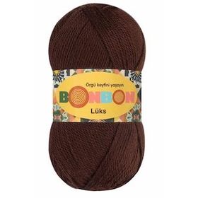Bonbon 98297 Kahve Lüks Patik İpi Yünü