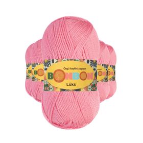 Bonbon 98298 Koyu Pembe 5 Adet Lüks Patik İpi Yünü