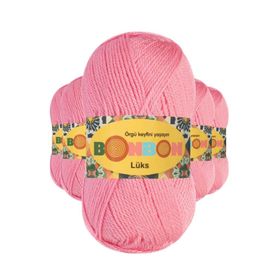 Bonbon 98298 Koyu Pembe 5 Adet Lüks Patik İpi Yünü