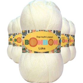 Bonbon 98300 Ekru 5 Adet Lüks Patik İpi Yünü